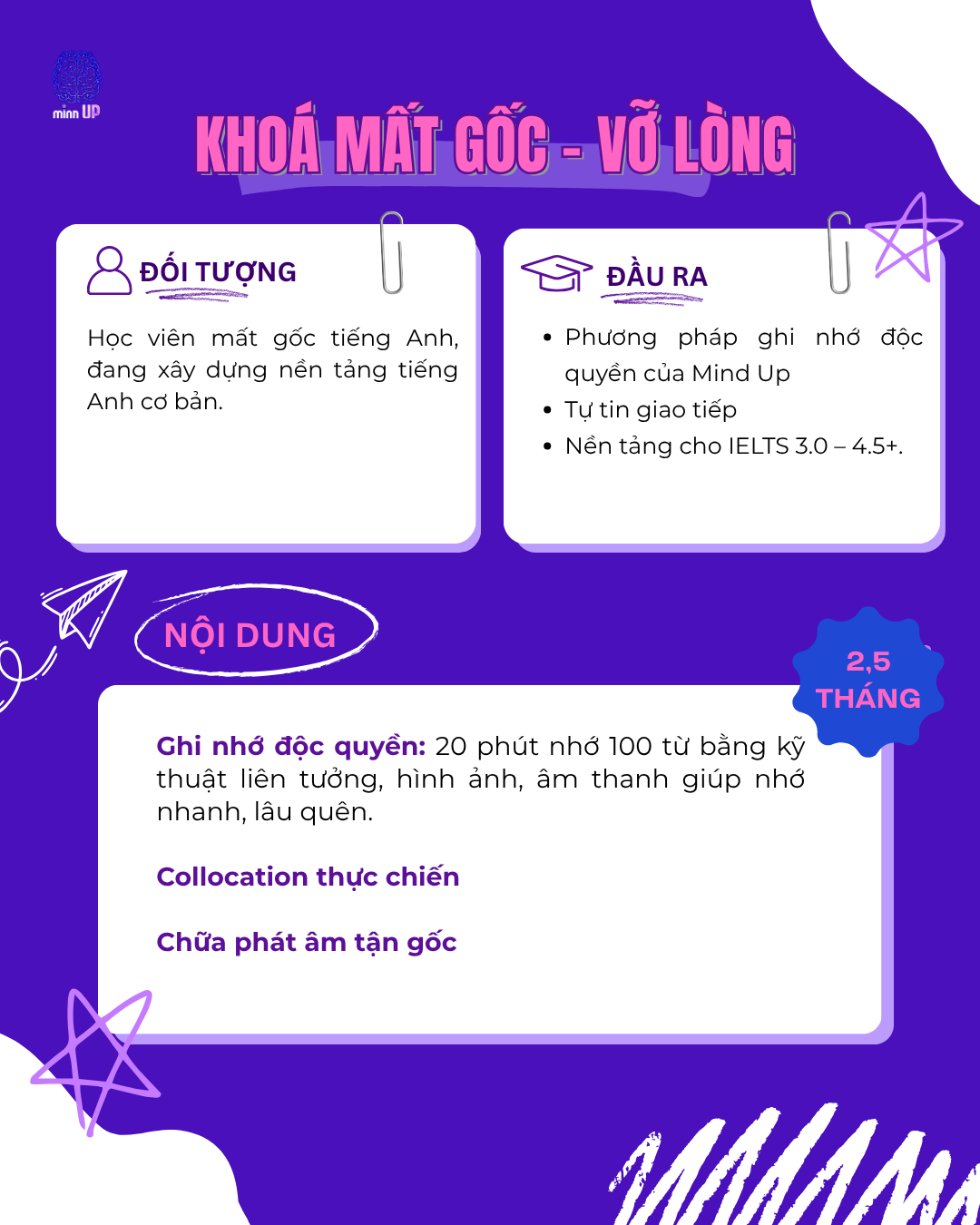 Khoá học Mất gốc - Vỡ lòng